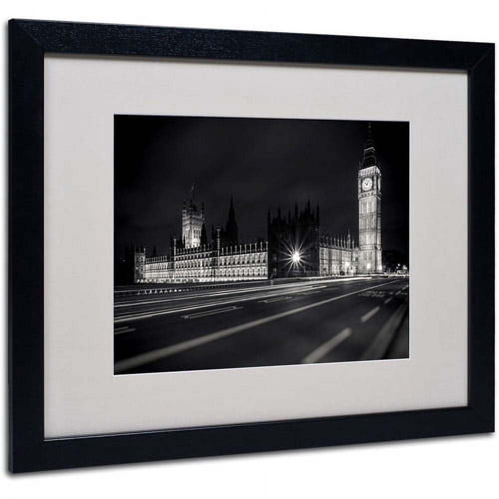 Trademark Fine Art "Letters From London 2" by Giuseppe Torre, Black Frame