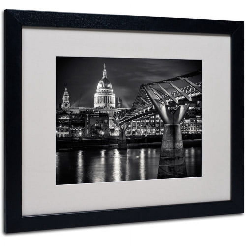 Trademark Fine Art "Letters From London" by Giuseppe Torre, Black Frame