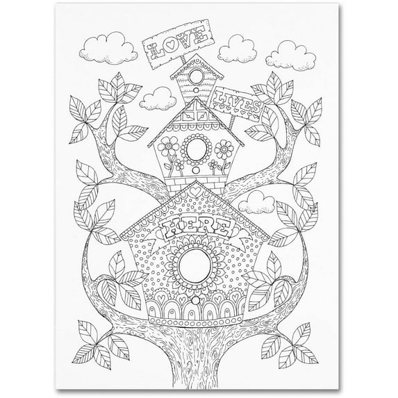 Trademark Fine Art "Letters and Words 12" Canvas Art by Hello Angel