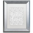 thumbnail image 1 of Trademark Fine Art "Letters and Words 17" Canvas Art by Hello Angel, White Matte, Silver Frame, 1 of 4