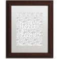 thumbnail image 1 of Trademark Fine Art "Letters and Words 17" Canvas Art by Hello Angel, White Matte, Wood Frame, 1 of 1