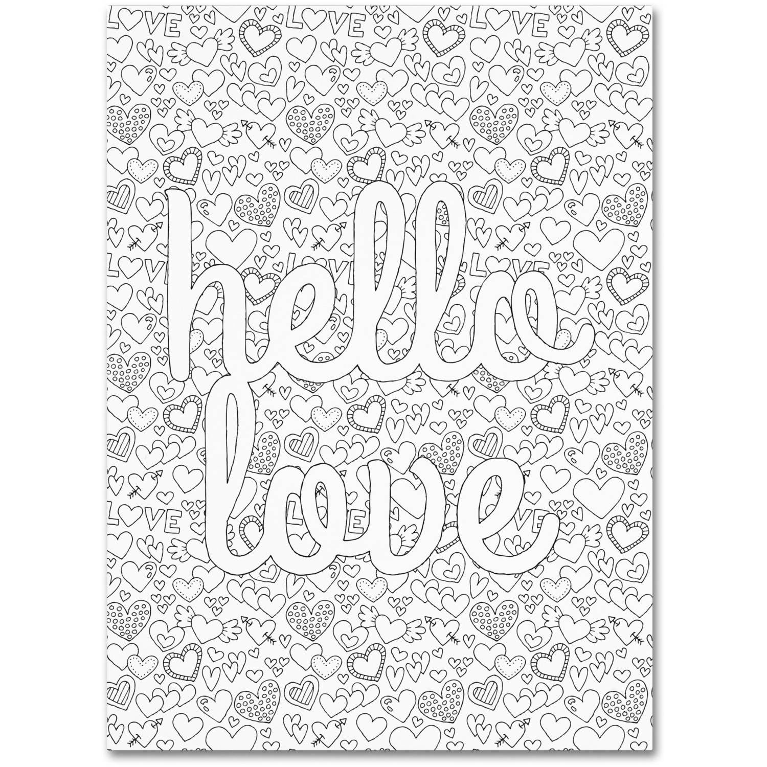 Trademark Fine Art "Letters and Words 17" Canvas Art by Hello Angel