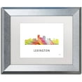thumbnail image 1 of Trademark Fine Art 'Lexington Kentucky Skyline WB-1' Canvas Art by Marlene Watson, White Matte, Silver Frame, 1 of 4