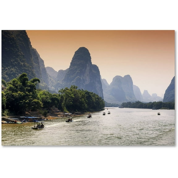Trademark Fine Art "Li River" Canvas Art by Philippe Hugonnard