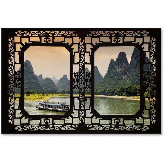 Trademark Fine Art "Li River View" Canvas Art by Philippe Hugonnard