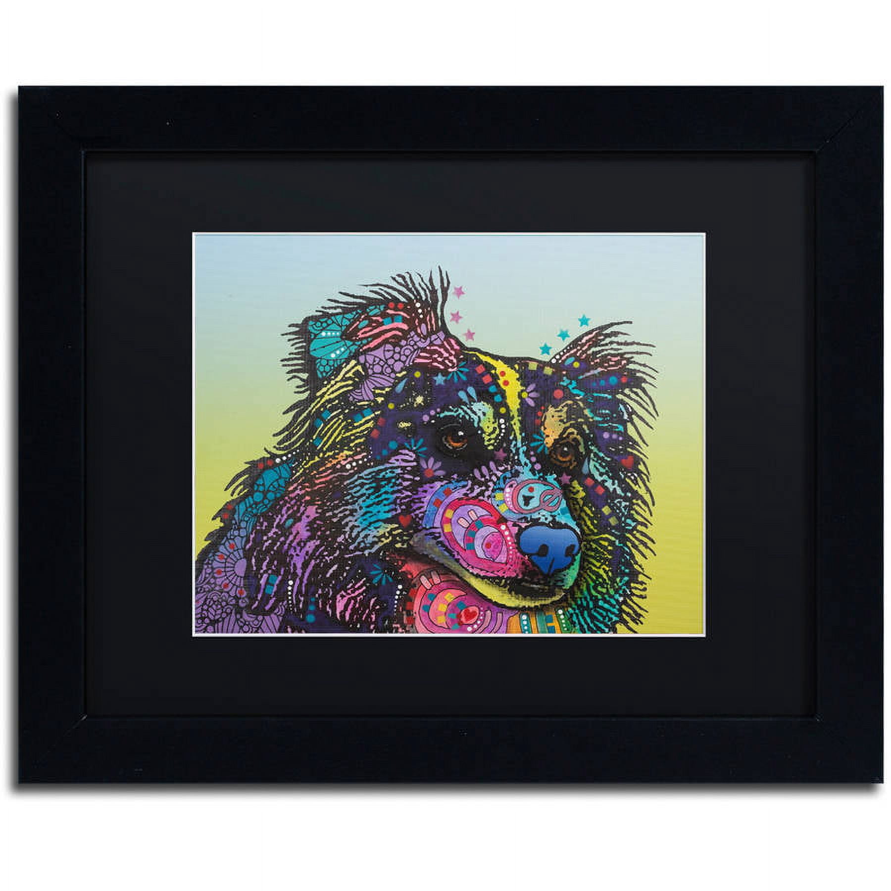 Trademark Fine Art "Libby" Canvas Art by Dean Russo, Black Matte, Black Frame