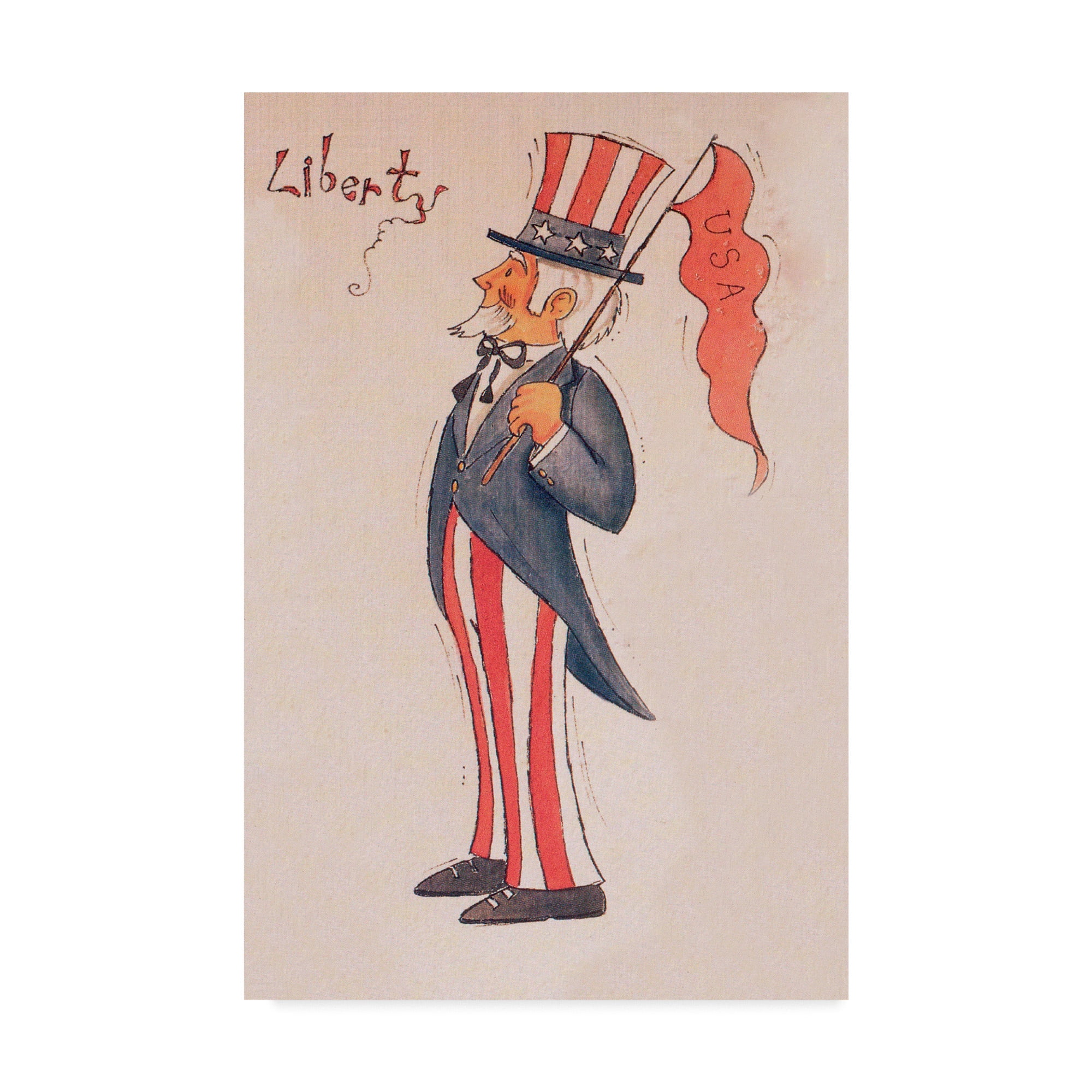 Trademark Fine Art 'Liberty Uncle Sam' Canvas Art by Beverly Johnston