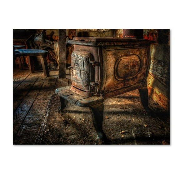 Trademark Fine Art "Liberty Wood Stove" Canvas Art by Lois Bryan