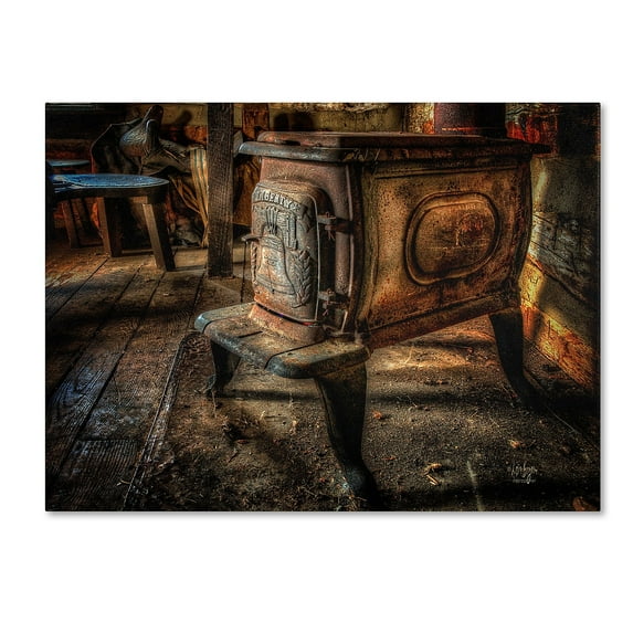 Trademark Fine Art "Liberty Wood Stove" Canvas Art by Lois Bryan