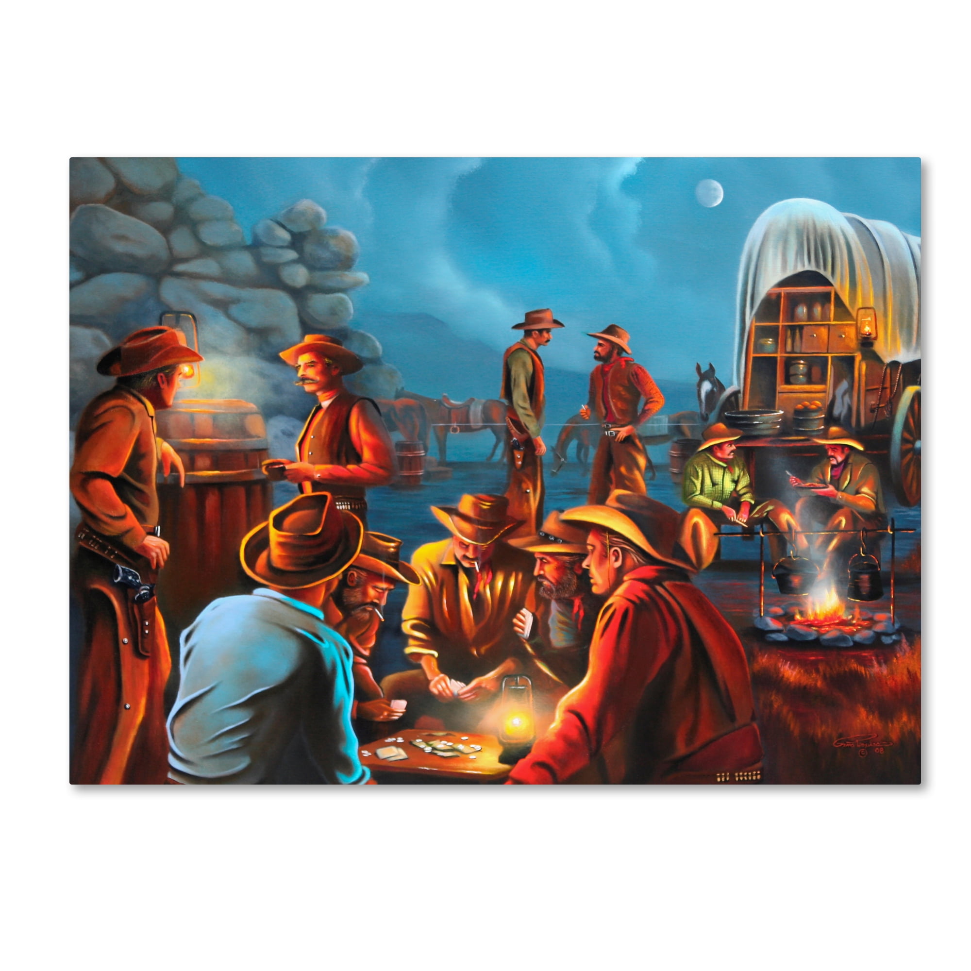 Trademark Fine Art 'Life On The Range' Canvas Art by Geno Peoples