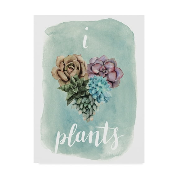 Trademark Fine Art 'Life is Succulent II' Canvas Art by Grace Popp