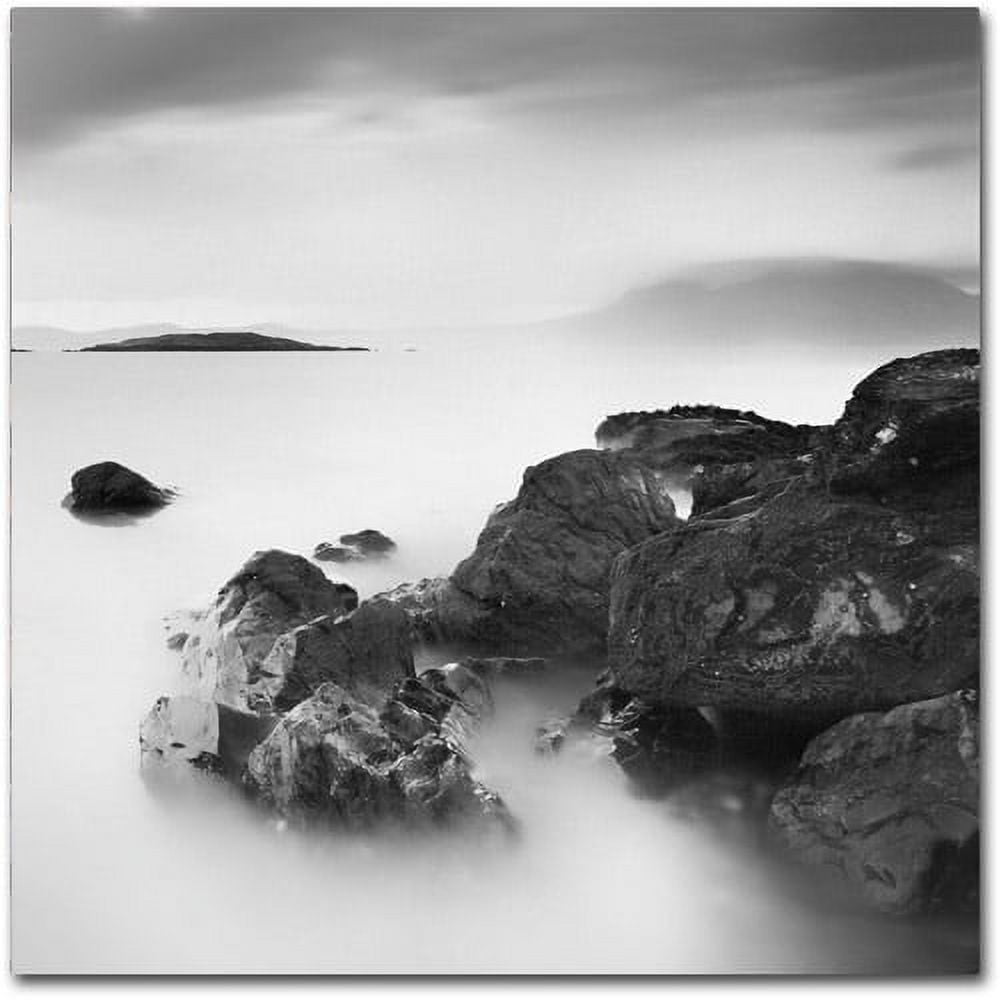 Geoffrey Ansel Agrons Black and White Landscape Canvas Art 14" x 14"
