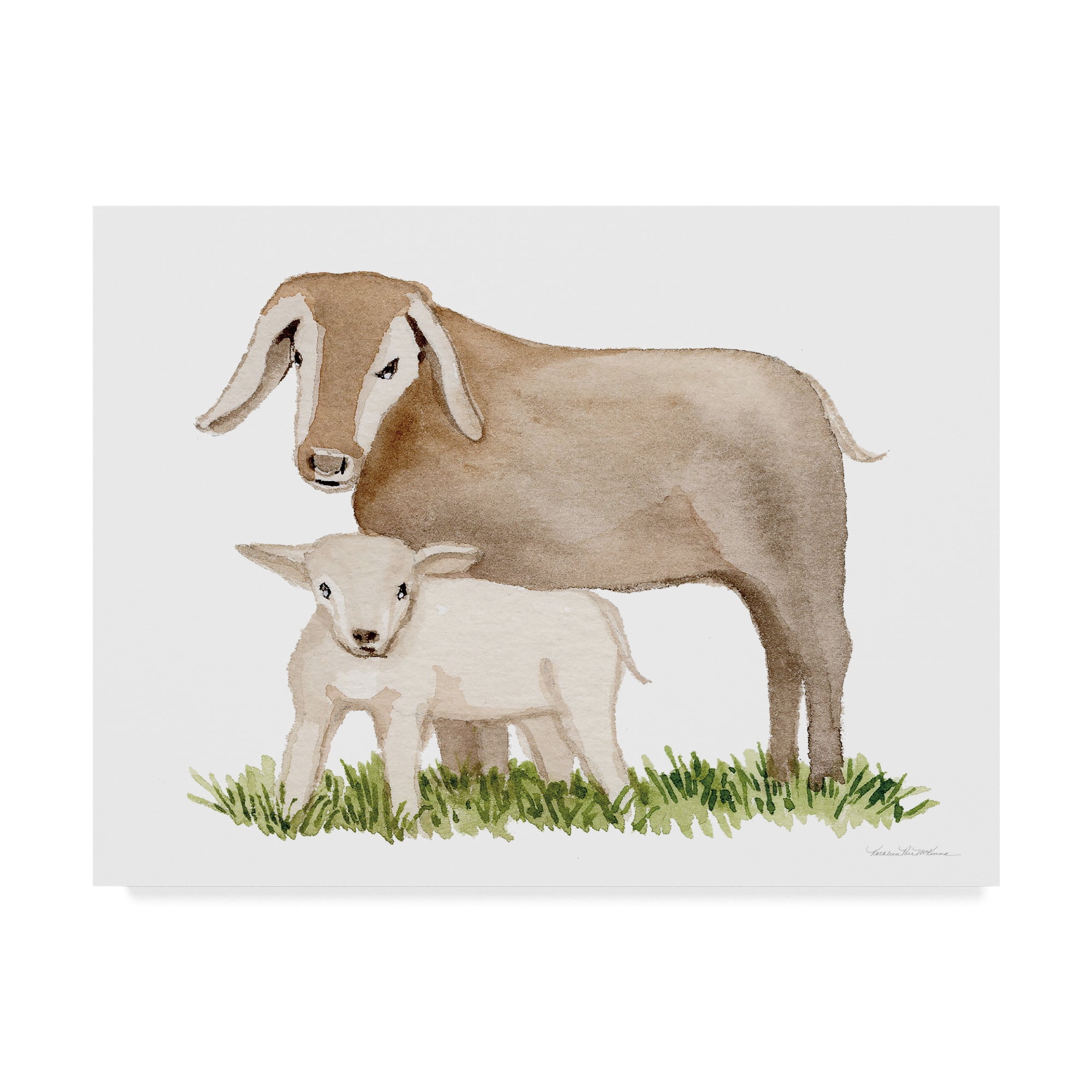 Trademark Fine Art 'Life on the Farm Animal Element II' Canvas Art by Kathleen Parr McKenna