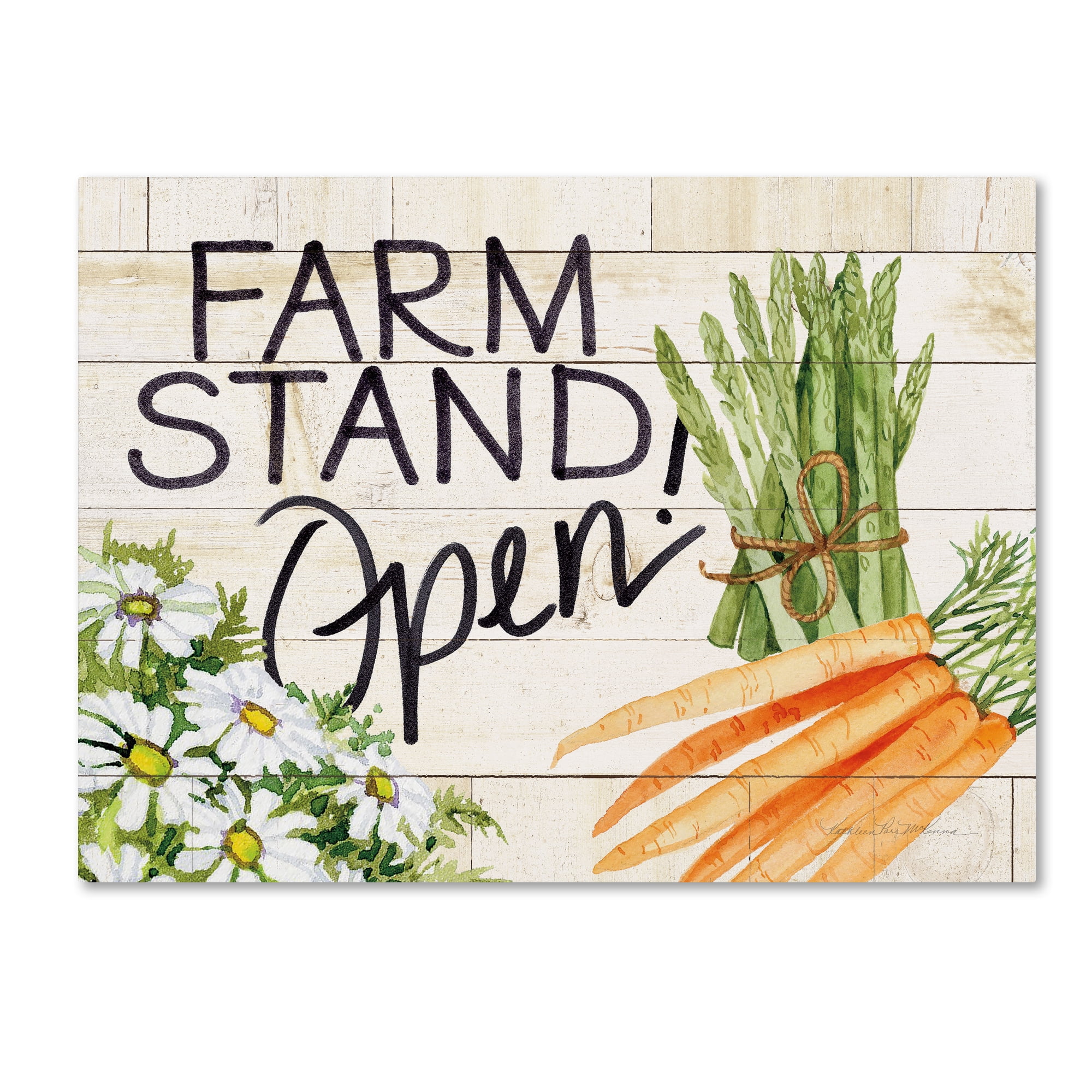 Trademark Fine Art 'Life on the Farm Sign IV' Canvas Art by Kathleen Parr McKenna