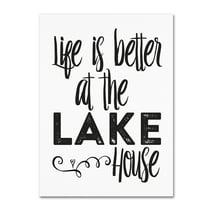 Trademark Fine Art 'Life's Better Lake' Canvas Art by Marcee Duggar