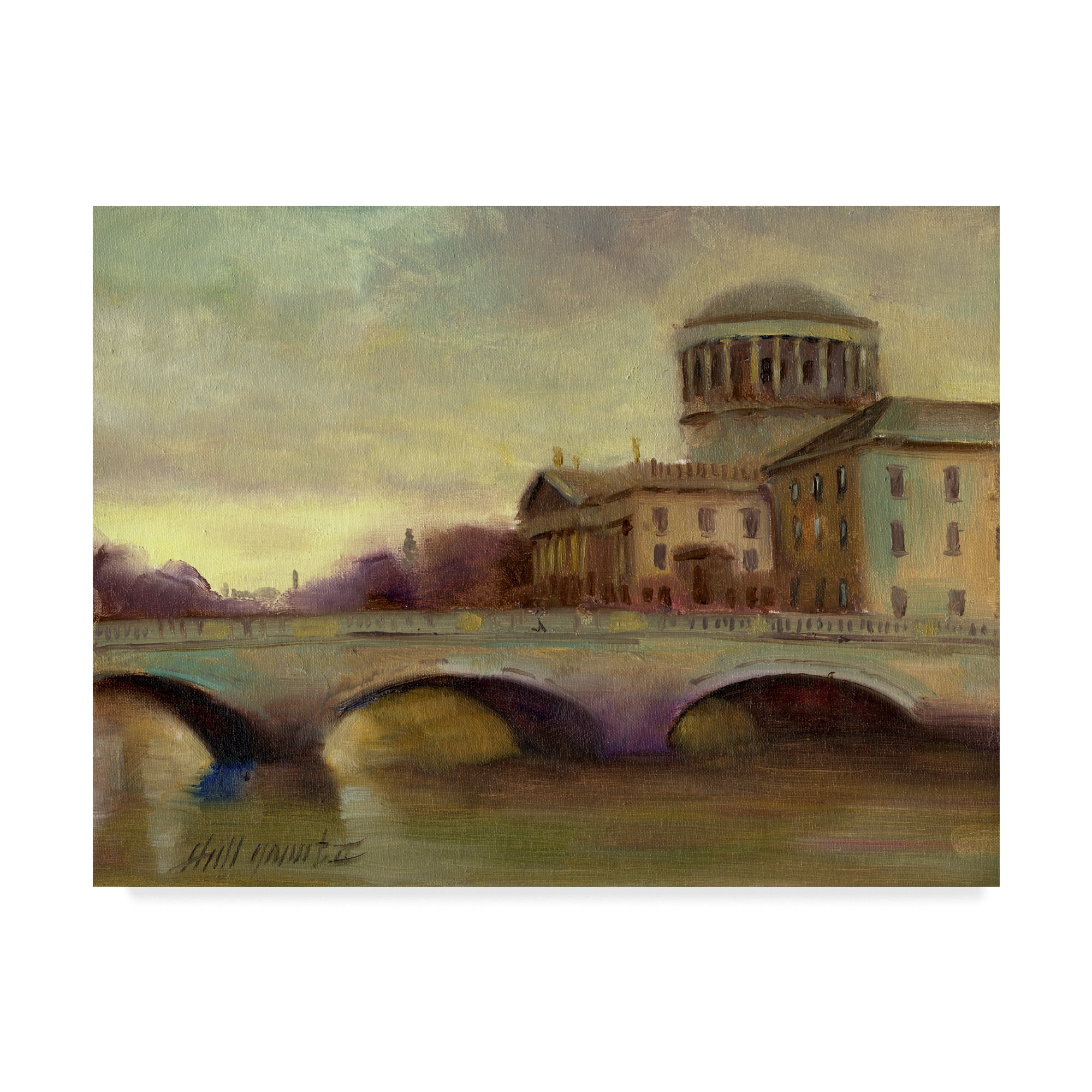 Trademark Fine Art 'Liffey River Ireland' Canvas Art by Hall Groat Ii