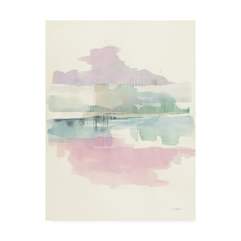 Trademark Fine Art 'Lifting Fog Watercolor' Canvas Art by Mike Schick