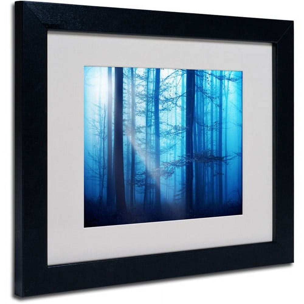 Philippe Sainte-Laudy Blue Landscape Print in Black Frame