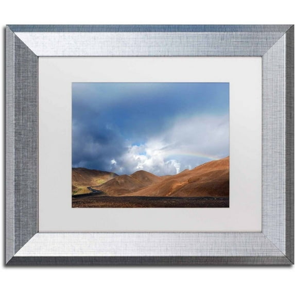 Trademark Fine Art 'Light Dance' Canvas Art by Philippe Sainte-Laudy, White Matte, Silver Frame