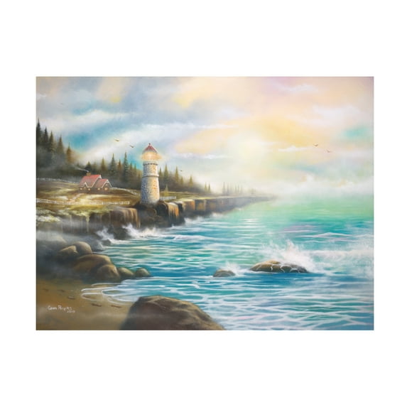 Trademark Fine Art 'Light On The Water' Canvas Art by Geno Peoples