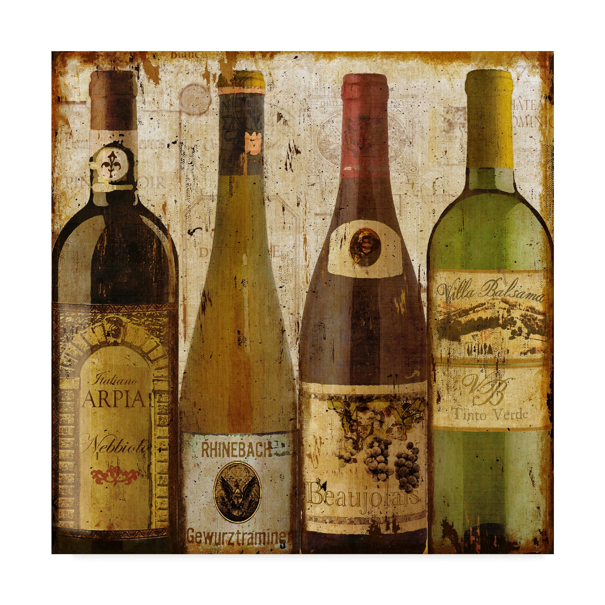 Trademark Fine Art 'Light Wine Samples Of Europe' Canvas Art by Art Licensing Studio
