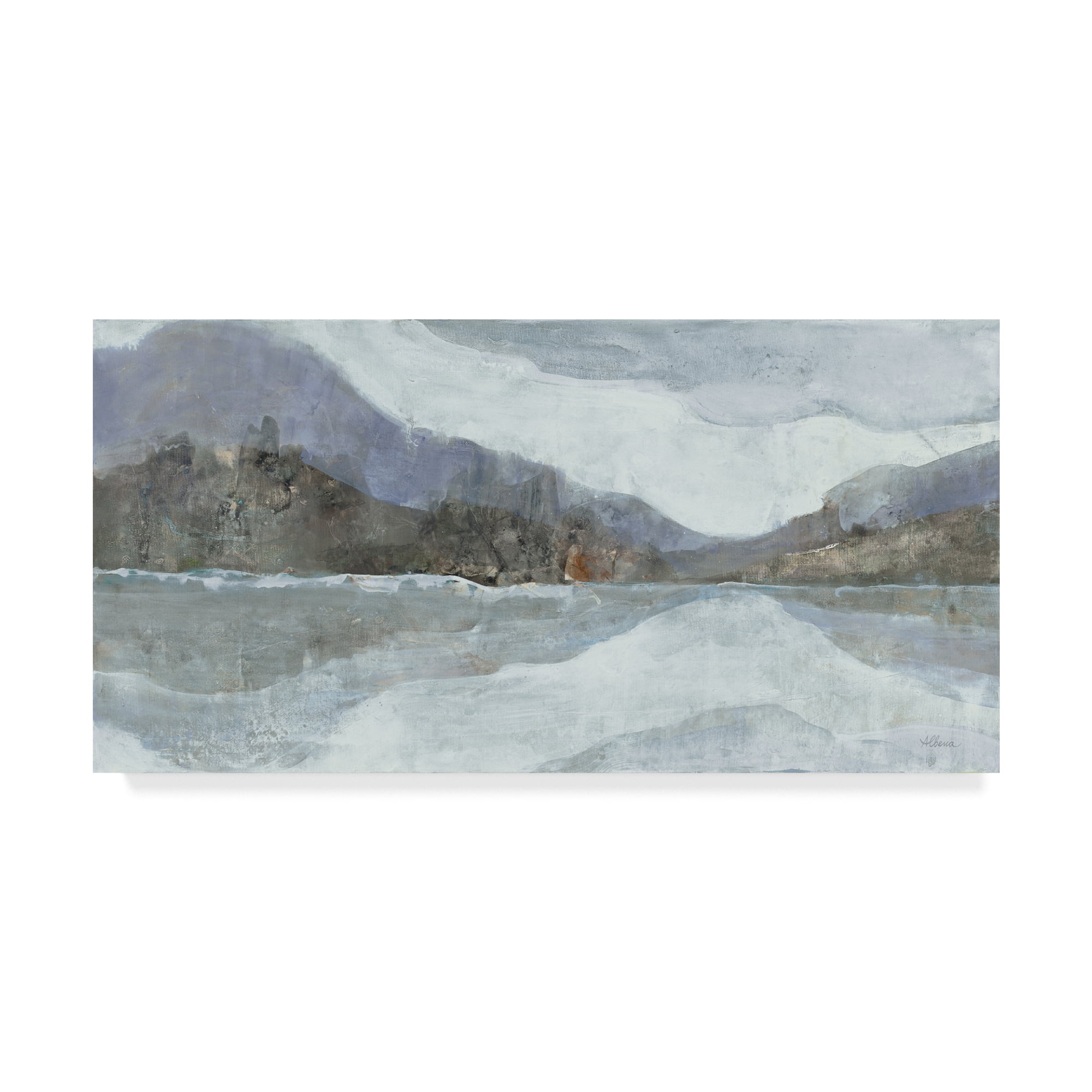 Trademark Fine Art 'Light Winter Landscape' Canvas Art by Albena Hristova