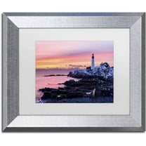 Trademark Fine Art 'Light of Dawn' Canvas Art by Michael Blanchette Photography, White Matte, Silver Frame