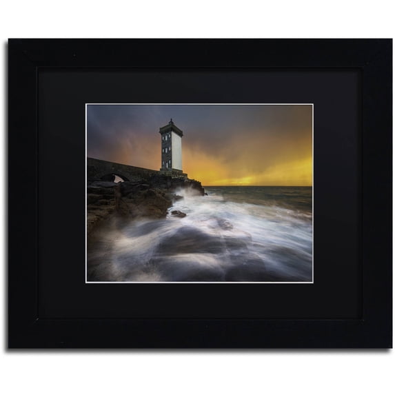 Trademark Fine Art "Light of the Year in Brittany" Canvas Art by Mathieu Rivrin, Black Matte, Black Frame