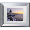 thumbnail image 1 of Trademark Fine Art 'Light on the Bay' Canvas Art by Michael Blanchette Photography, White Matte, Silver Frame, 1 of 4