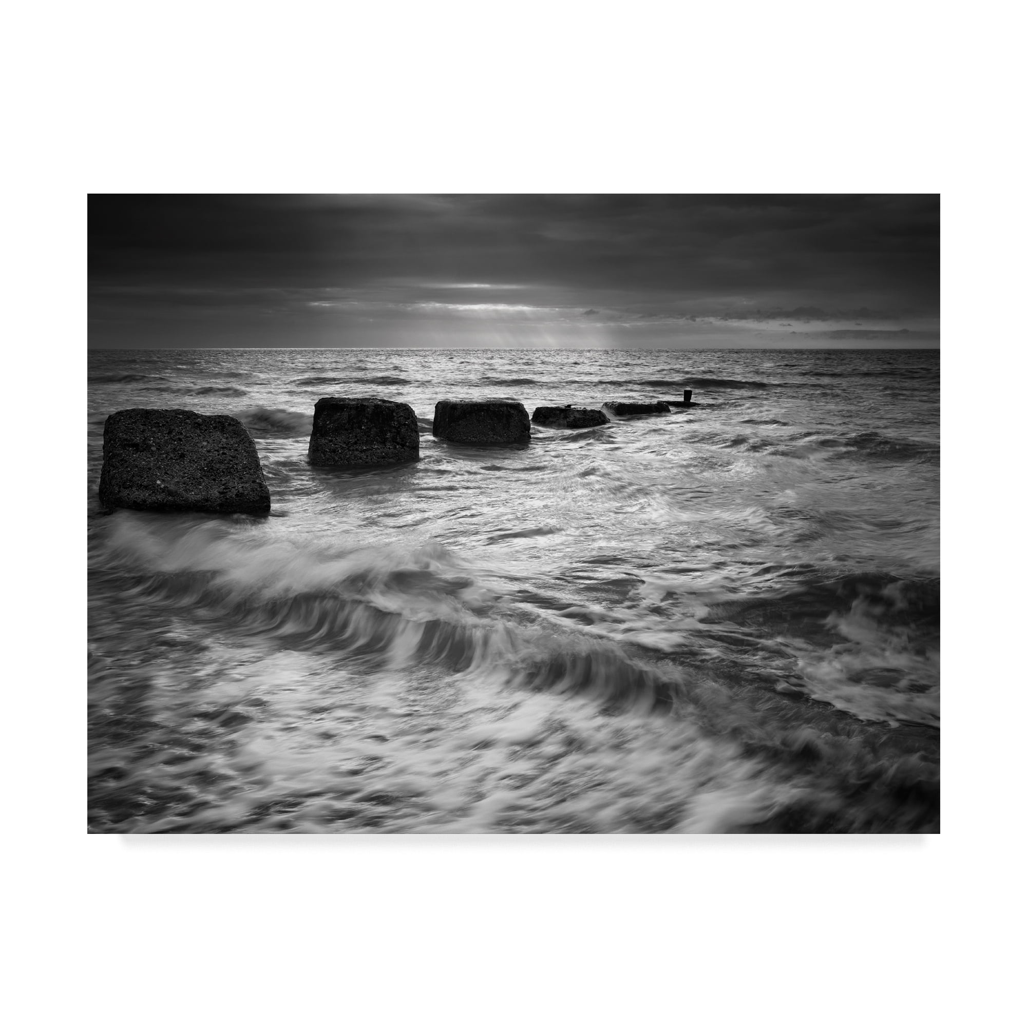 Trademark Fine Art 'Light on the Ocean' Canvas Art by Martin Henson