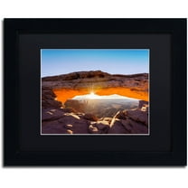 Trademark Fine Art "Lighted Frame" Canvas Art by Michael Blanchette Photography Black Matte, Black Frame
