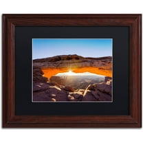 Trademark Fine Art "Lighted Frame" Canvas Art by Michael Blanchette Photography Black Matte, Wood Frame