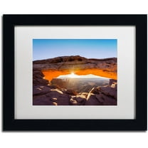 Trademark Fine Art "Lighted Frame" Canvas Art by Michael Blanchette Photography White Matte, Black Frame