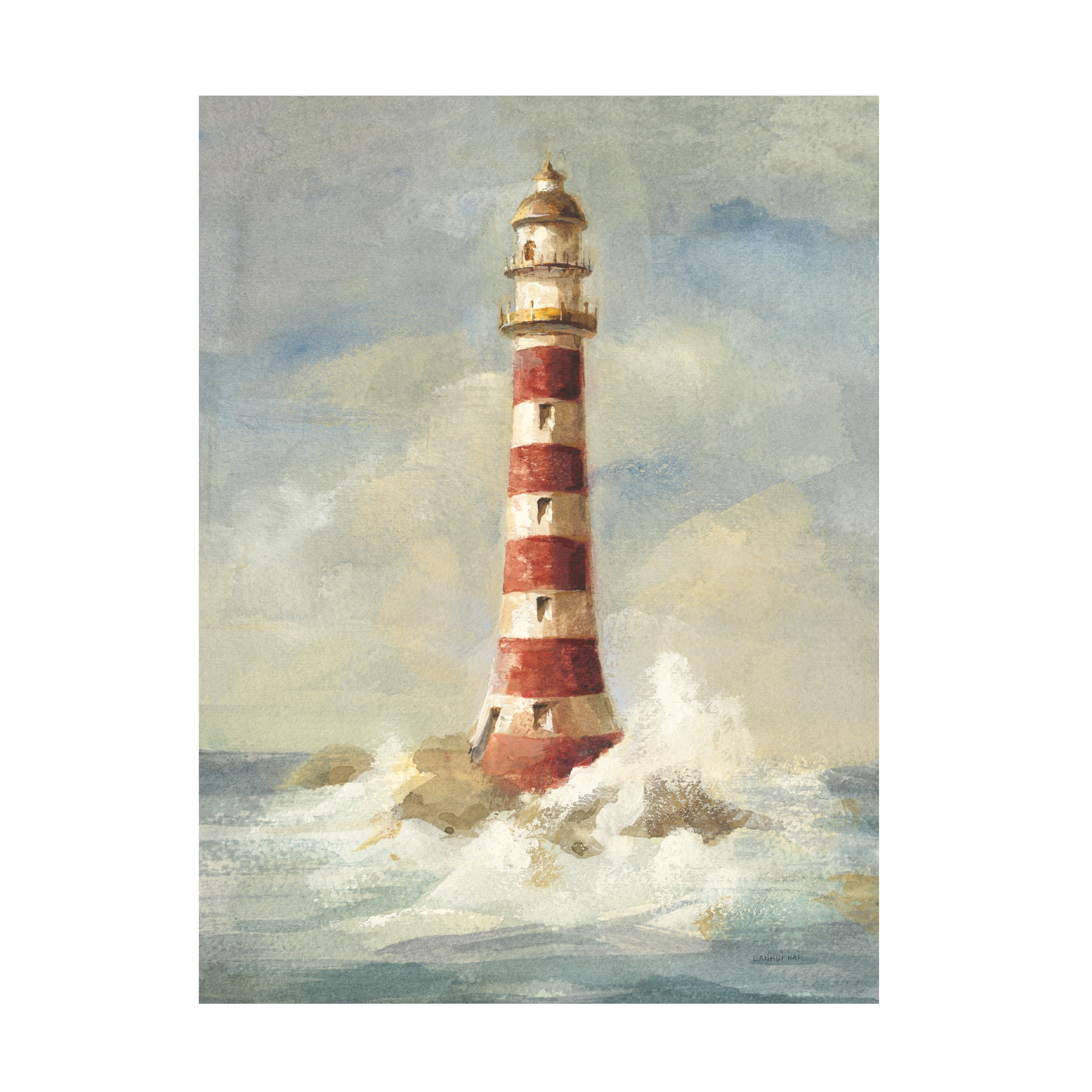 Trademark Fine Art 'Lighthouse II' Canvas Art by Danhui Nai