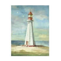 Trademark Fine Art 'Lighthouse III Red' Canvas Art by Danhui Nai