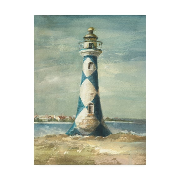 Trademark Fine Art 'Lighthouse IV' Canvas Art by Danhui Nai