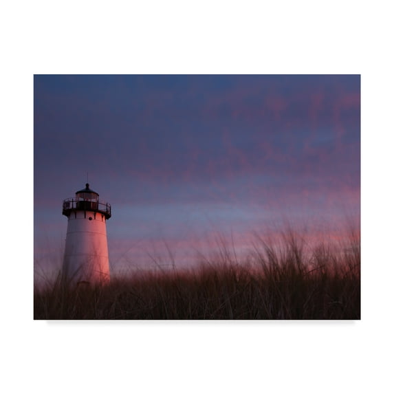 Trademark Fine Art 'Lighthouse at Dusk' Canvas Art by Aledanda