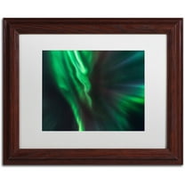 Trademark Fine Art "Lights of Gods" Canvas Art by Mathieu Rivrin, White Matte, Wood Frame