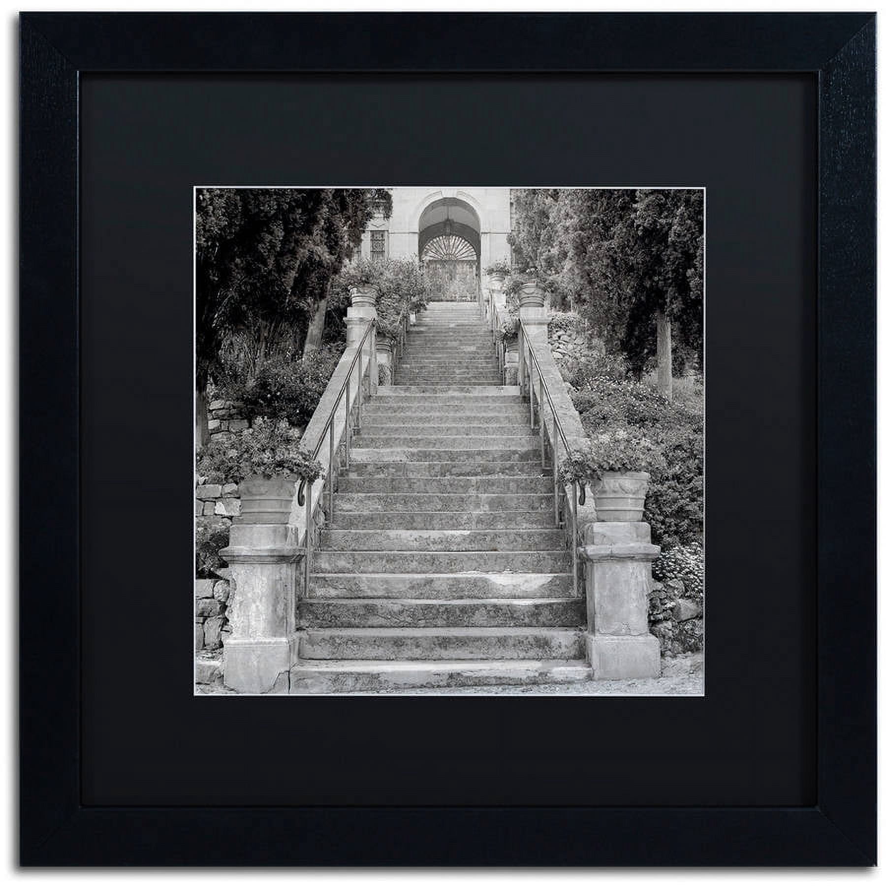 Trademark Fine Art "Liguria II" Canvas Art by Alan Blaustein, Black Matte, Black Frame