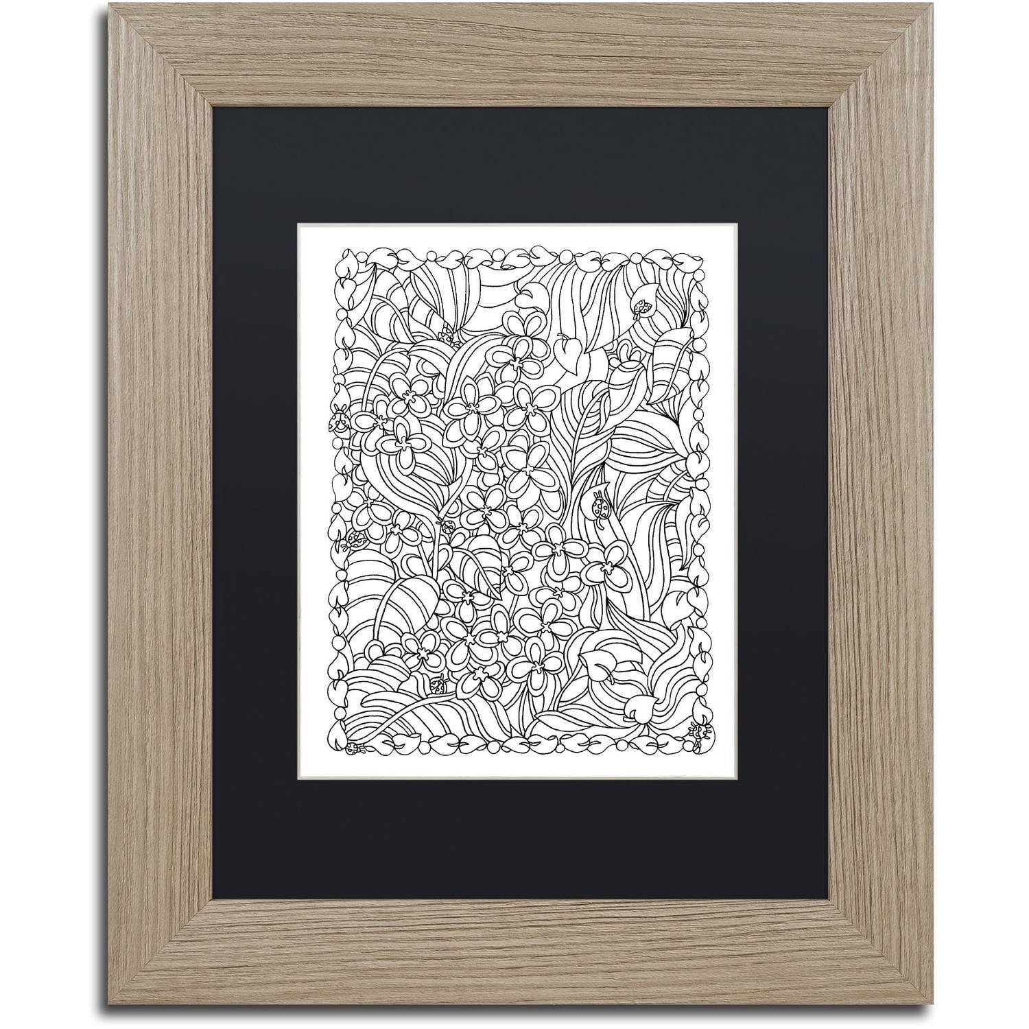 Trademark Fine Art "Lilacs" Canvas Art by Kathy G. Ahrens, Black Matte, Birch Frame