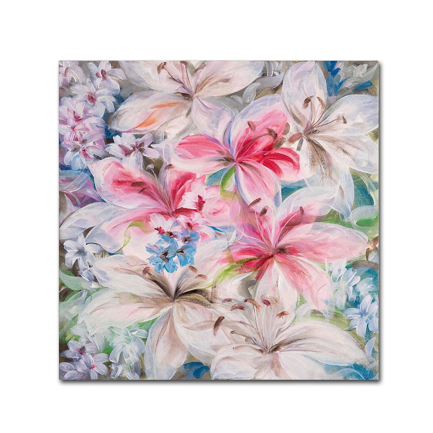 Trademark Fine Art "Lily Patch" Canvas Art by Li Bo