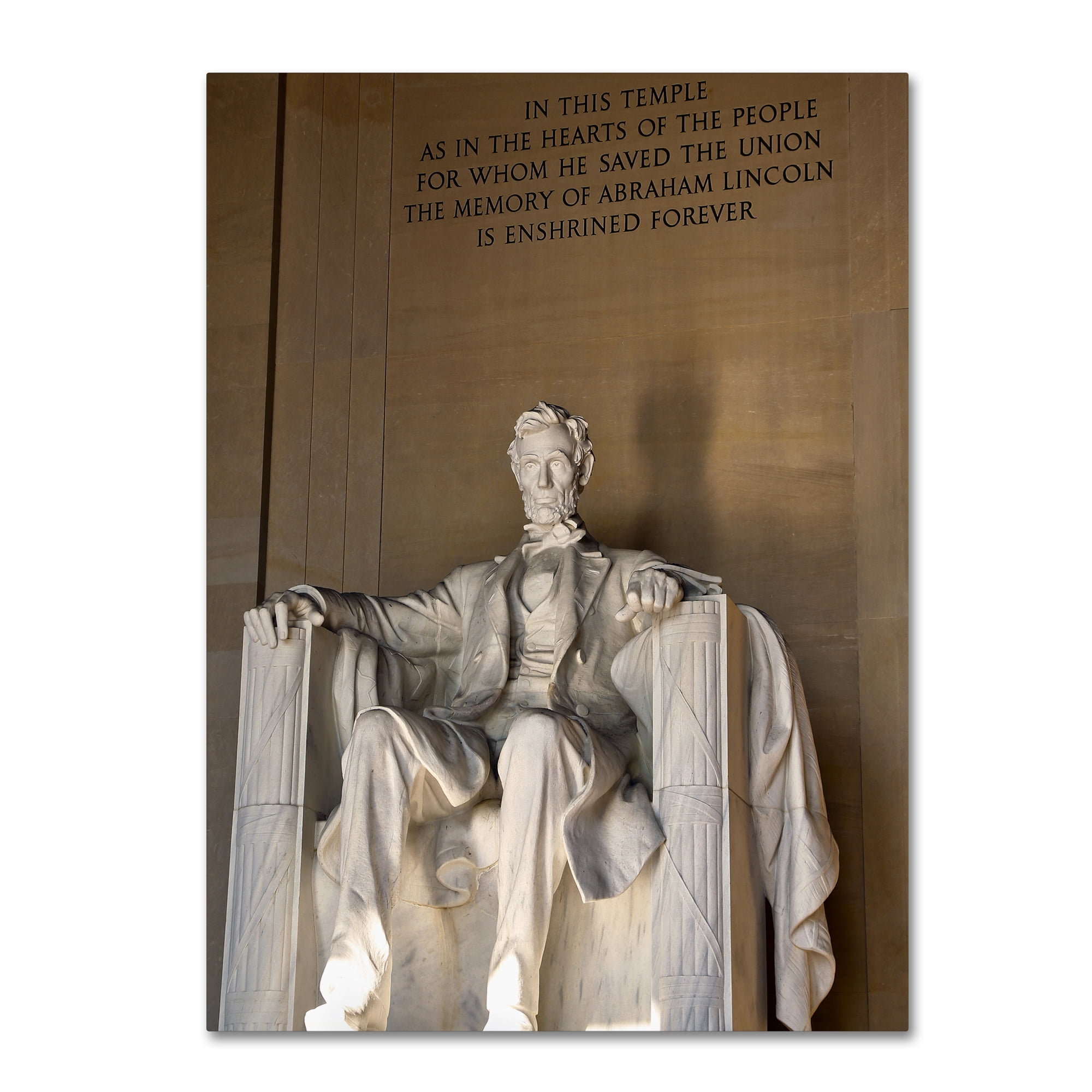 Trademark Fine Art "Lincoln Memorial 2" Canvas Art by CATeyes