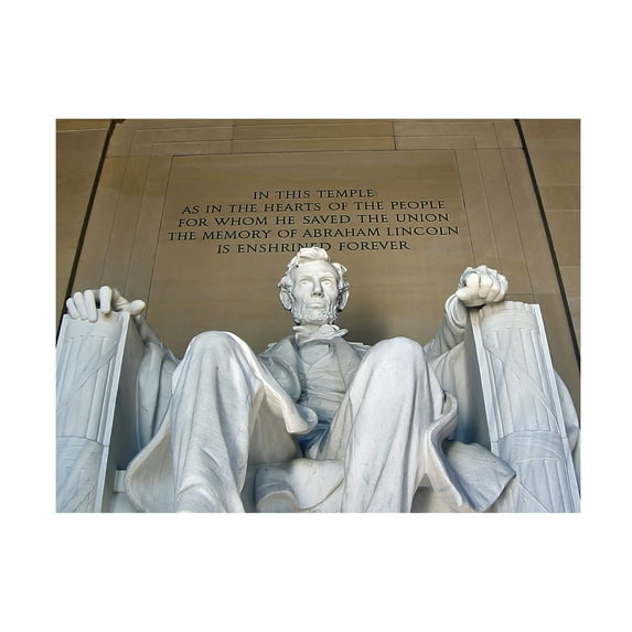 Trademark Fine Art CATeyes Lincoln Memorial Canvas Wall Art - 35x47