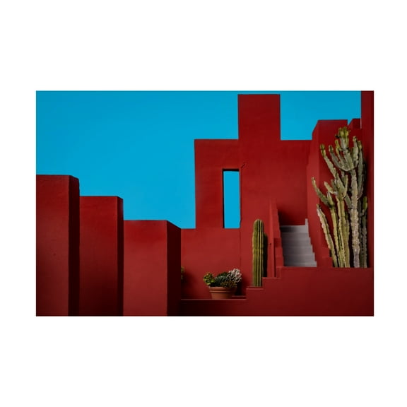 Trademark Fine Art Linda Wride Muralla Roja 15 Canvas Wall Art