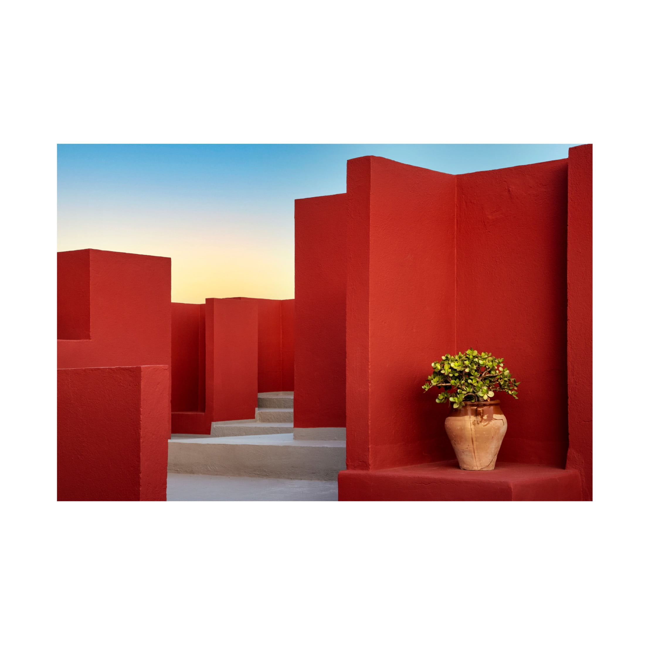 Trademark Fine Art Linda Wride  Muralla Roja 51 Canvas Wall Art