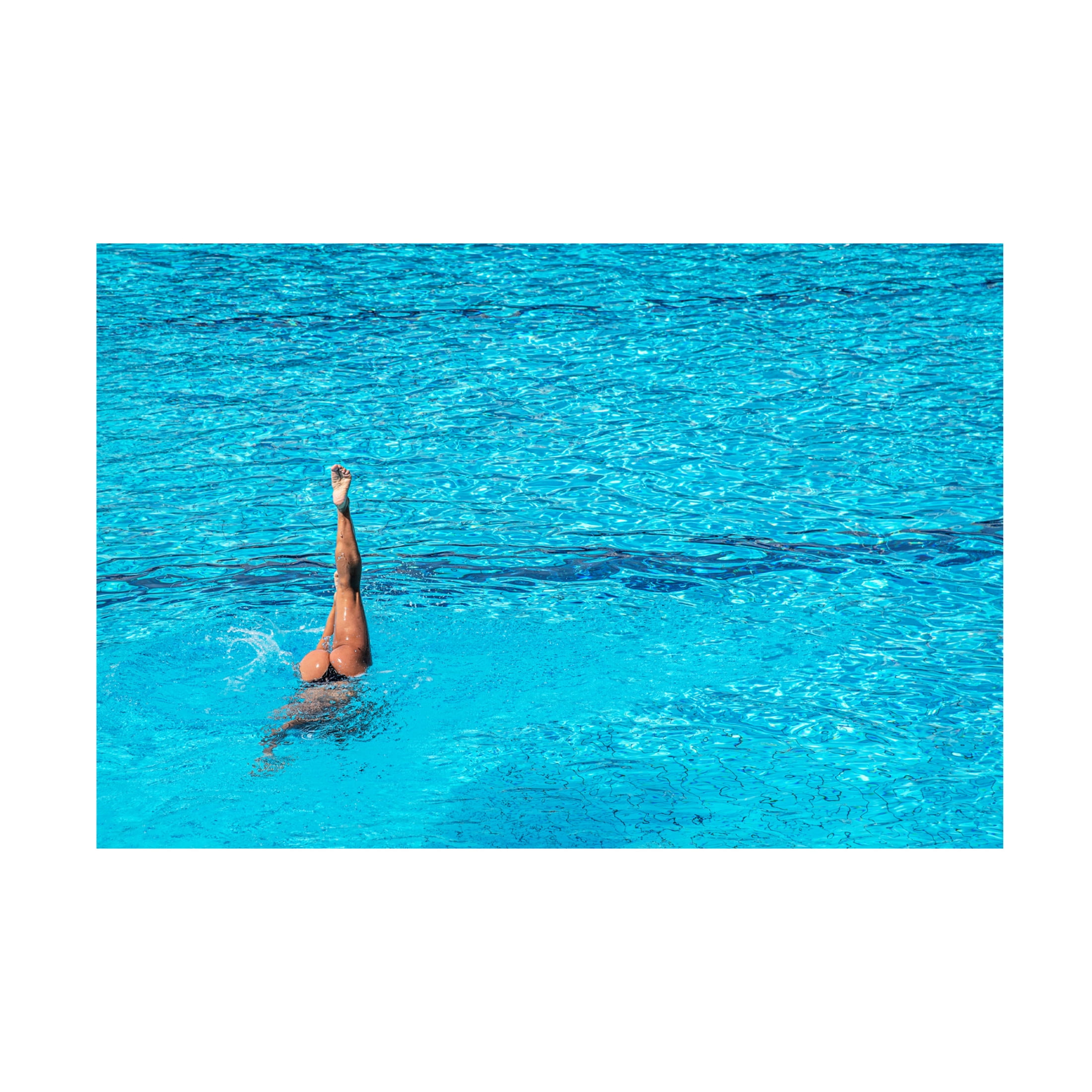 Trademark Fine Art Linda Wride synchronised swimming practice Canvas Wall Art