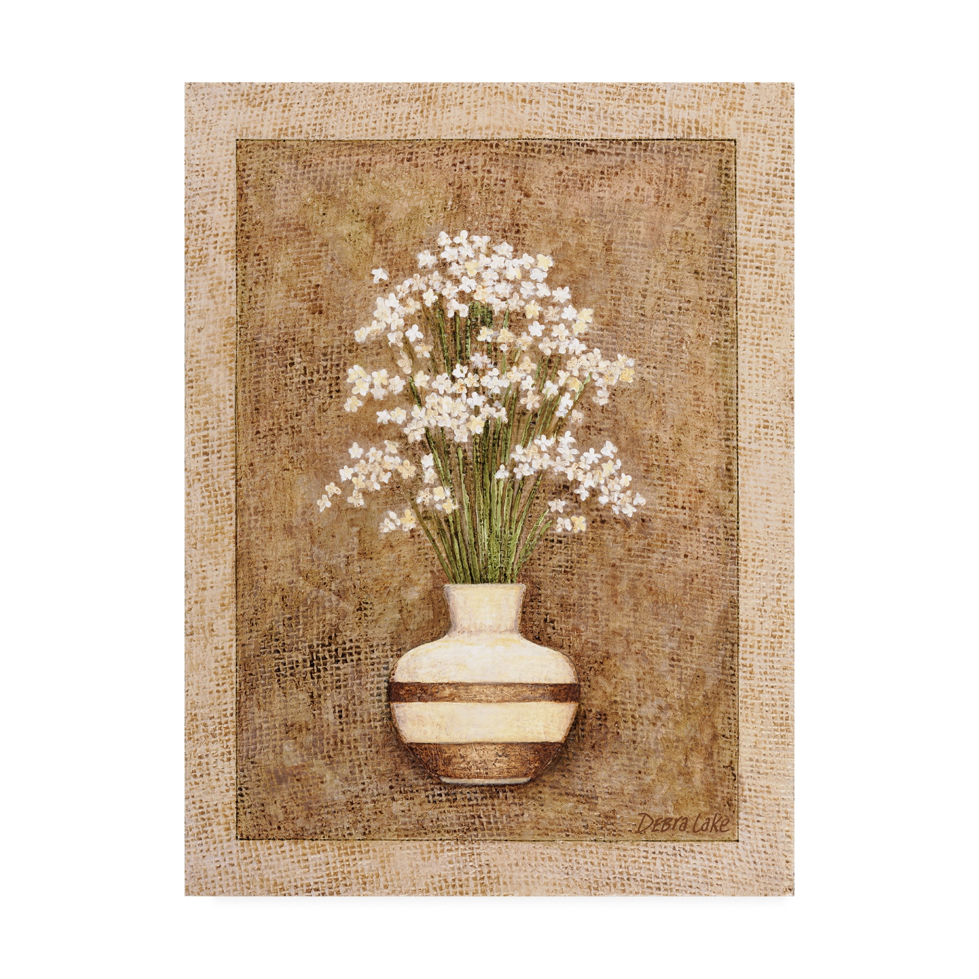 Trademark Fine Art 'Linen Bouquet' Canvas Art by Debra Lake