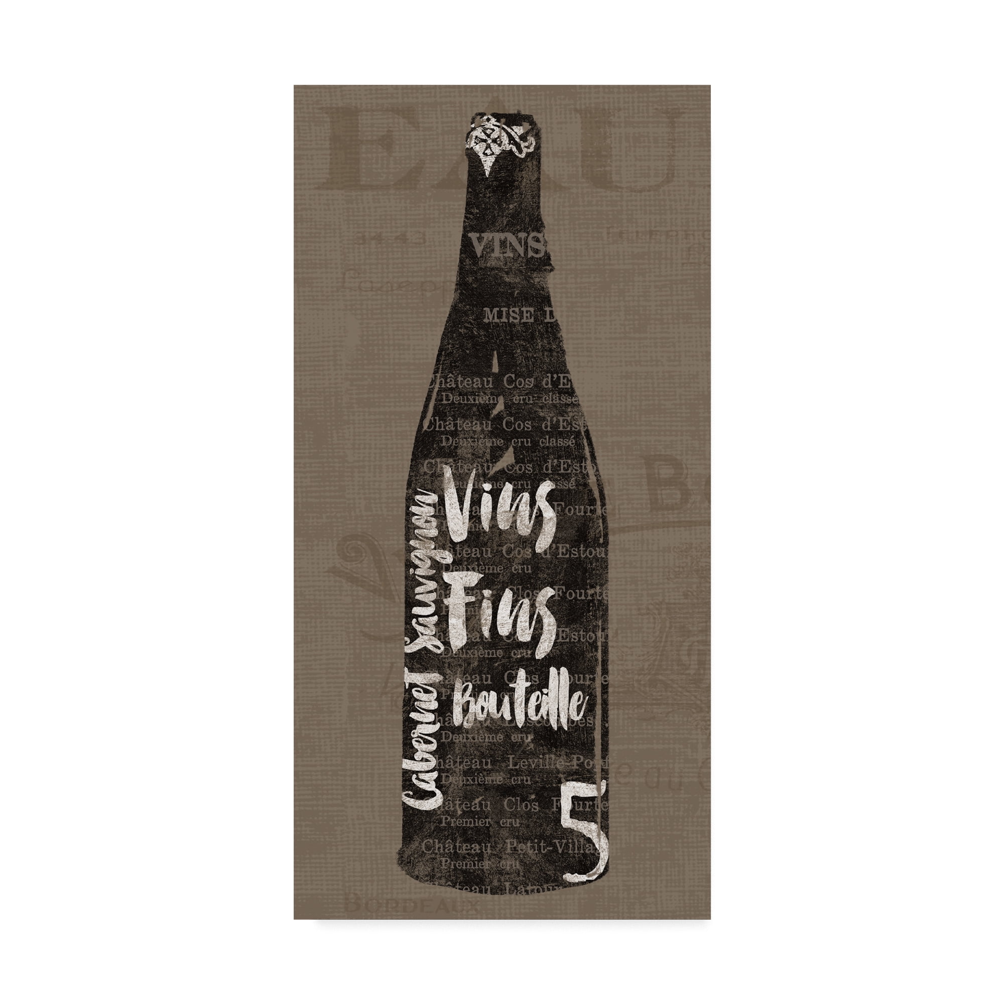 Trademark Fine Art 'Linen Wine II' Canvas Art by Sue Schlabach