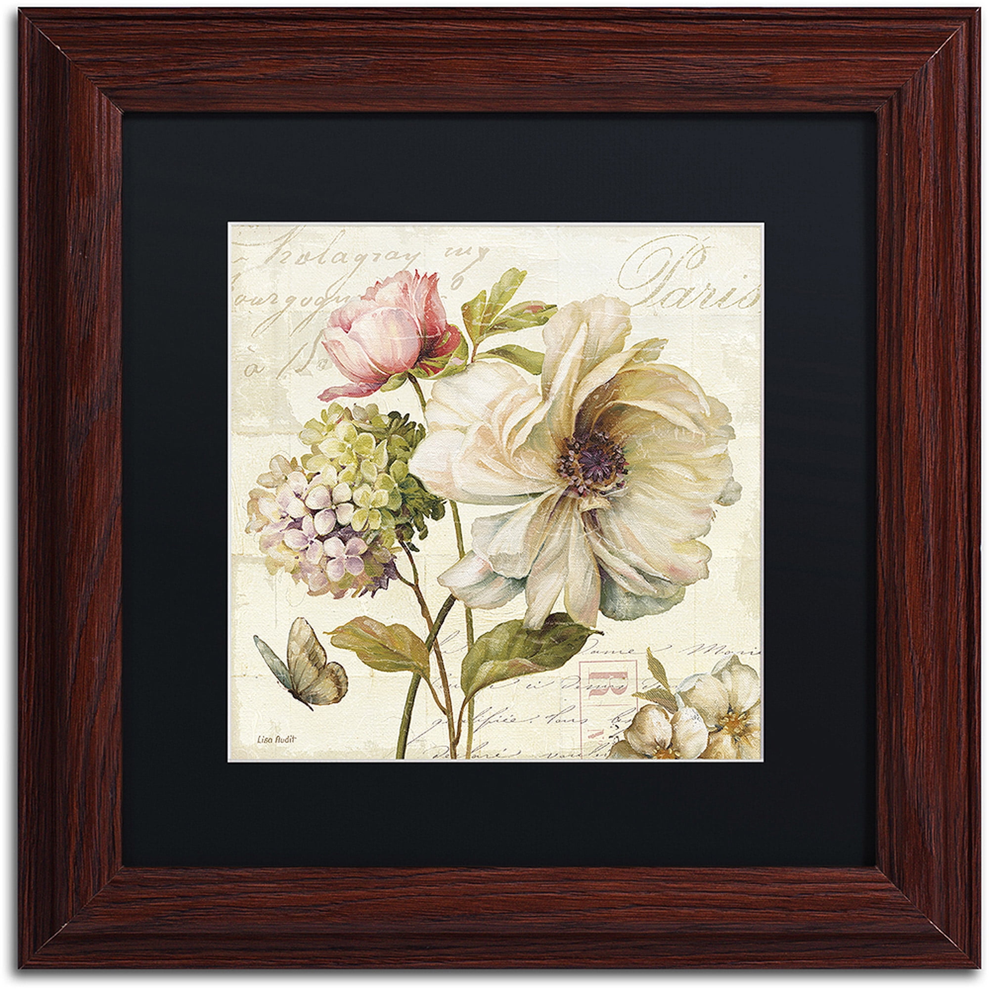Trademark Fine Art Lisa Audit 'Marche de Fleurs II' 16 x 16 Framed Art Print (886511708341)