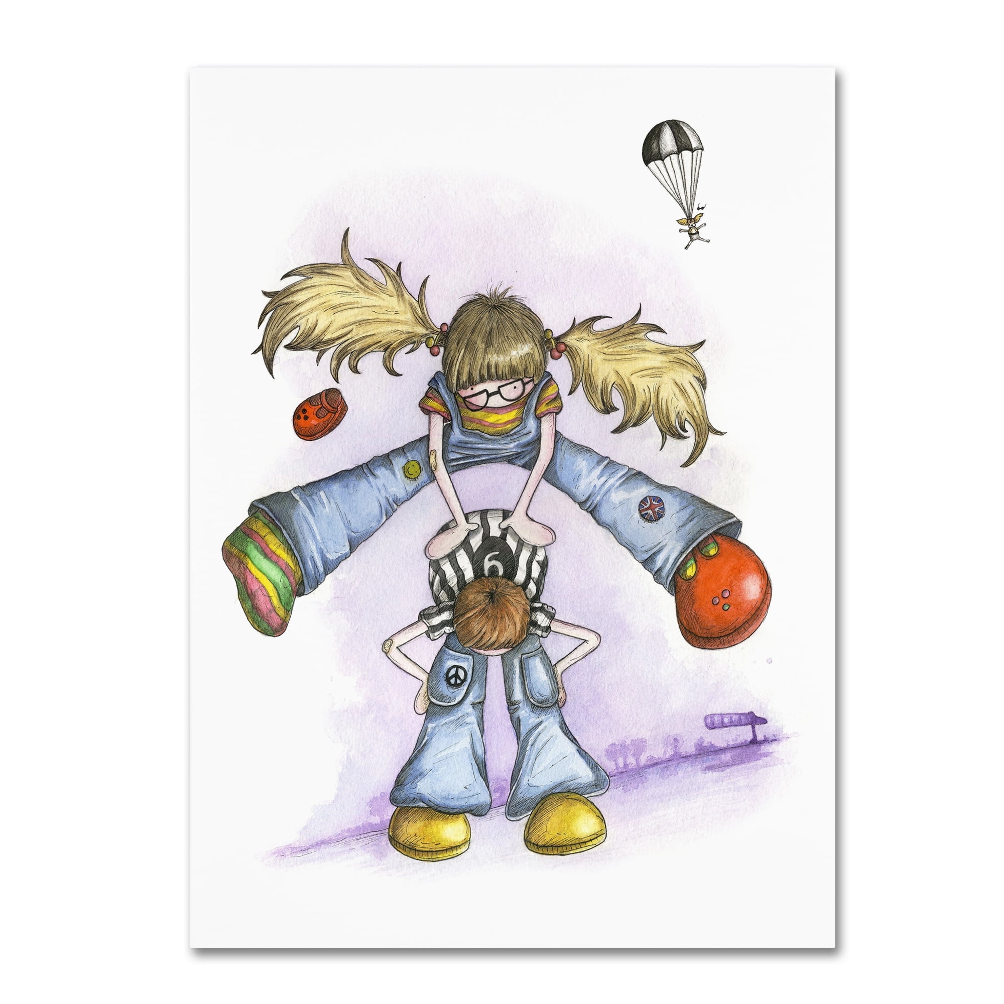 Trademark Fine Art 'Little Angels' Canvas Art by Michelle Campbell